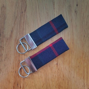 Morrison Scottish Tartan Key Fob: Wool Keyring, Handmade in Scotland