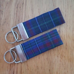 Watkins Welsh Tartan Keyring | Tartan Key Ring | Tartan Luggage Tag | Keychain | Keyfob | Plaid | Lanyard