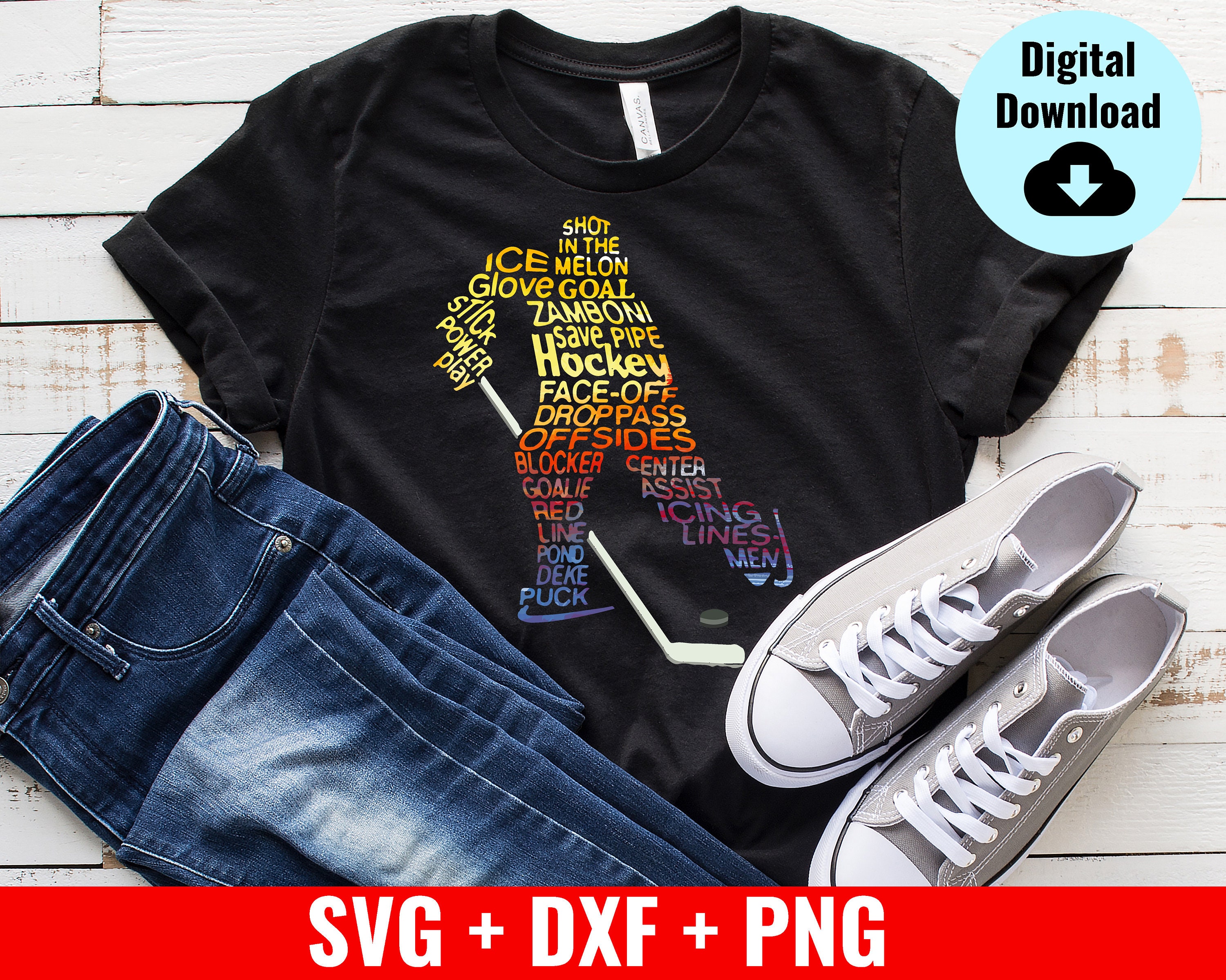 Download Hockey Word Art SVG Hockey SVG Love Hockey SVG Cut File for | Etsy