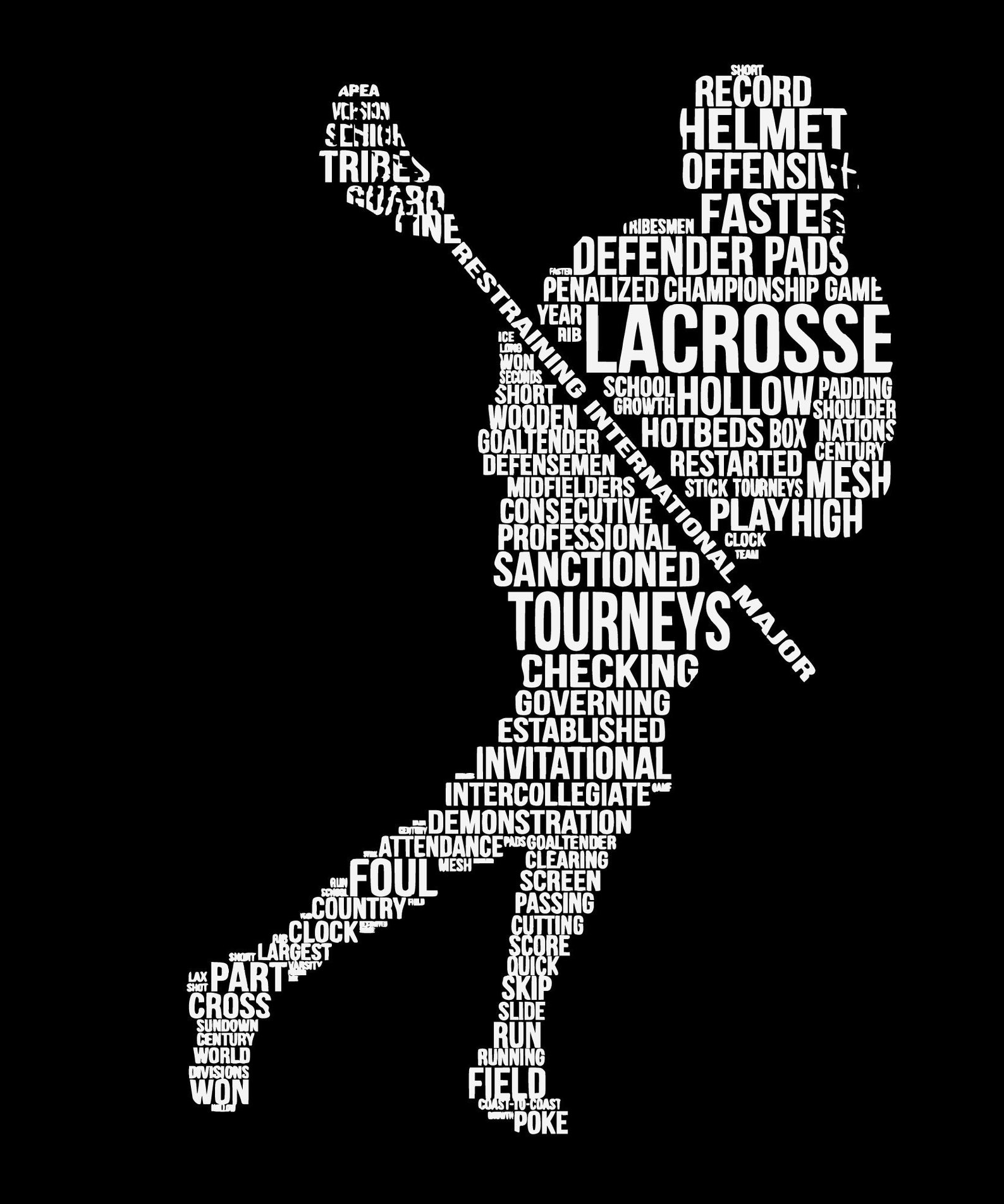 Lacrosse SVG Lacrosse stick svg Lacrosse Word Cloud SVG Etsy