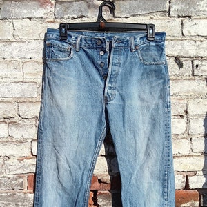 90s Men's Levi's 501 Jeans Mens Waist Size 34