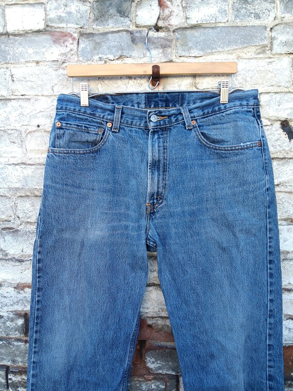 90s Levi's 505 Jeans Mens Waist Size 34 - image 2
