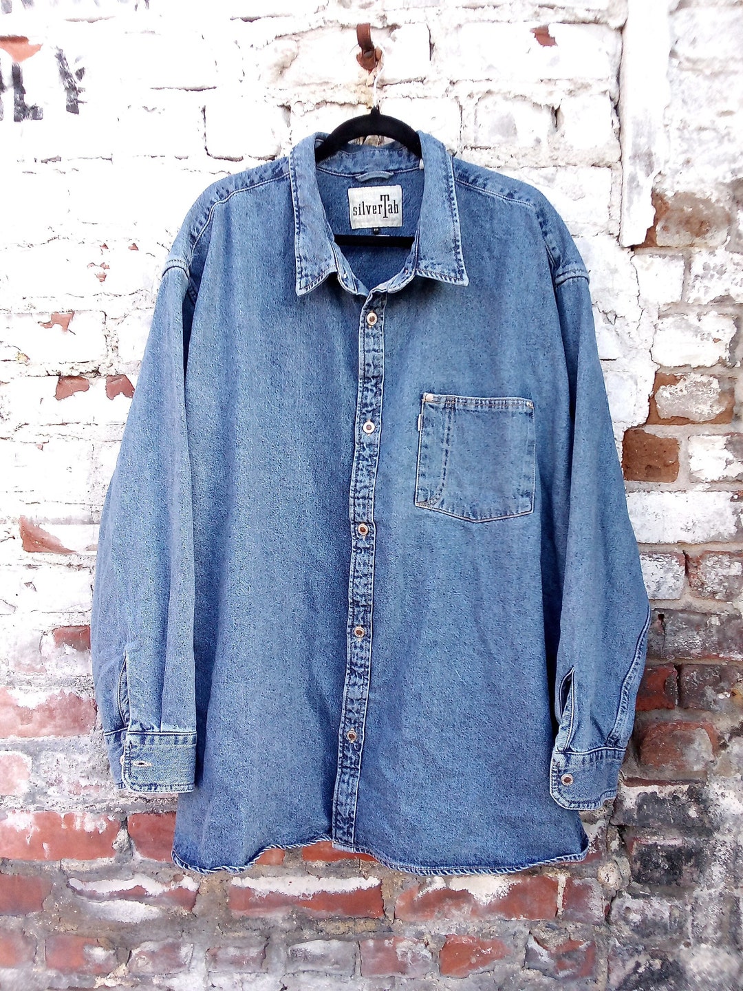Vintage 2000s Levi's Silver Tab Button Up Denim Jacket Size XL
