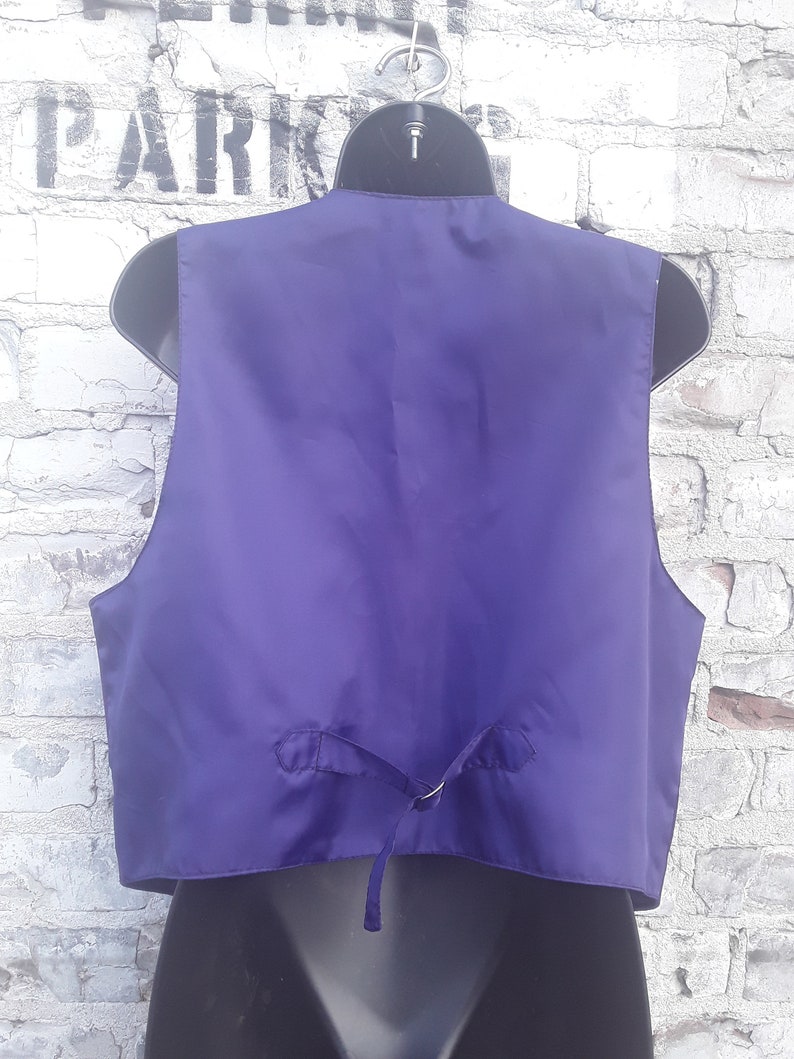 M 70s Western Fringe Suede Leather Vest Jacket Unisex Size S