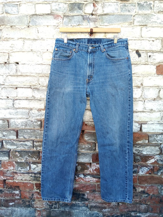 90s Levi's 505 Jeans Mens Waist Size 34 - image 1