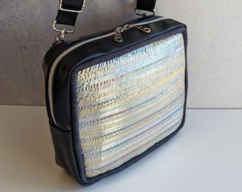 Silver Static Jack-Pack---Handmade Convertible Bag/ Mini-Backpack/Belt Bag/Sling Bag