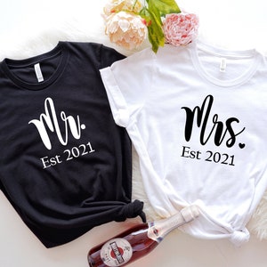 Mr And Mrs Couple Shirts, Bride And Groom Shirts, Just Married Shirt, Anniversary Shirt, Wedding Shirts, Engagement Shirts, Honeymoon Shirts