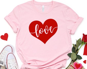 Love Heart Shirt, Valentines Day Shirt, Valentines Shirt, Cute Valentine Shirt, Happy Valentines Day, Valentines Day Tee, Valentines Gift