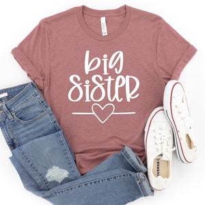 Big Sister Shirt, Big Sis Shirt, Baby Announcement Shirt, Little Sister Shirt, Big Sister Outfit, Sibling Shirt, Big Sister Gift
