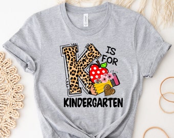 Kindergarten Teacher Shirt, Kindergarten Shirt, Teacher Shirt, Gift For Teacher, Back To School Shirt, Kindergarten Gift, Hello Kindergarten