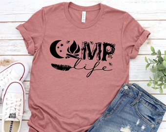 Camping Shirt, Camp Life Shirt, Adventure Shirt, Hiking Shirt, Vacation Tee, Camper Shirt, Travel Shirt, Happy Camper Shirt, Summer Vacation