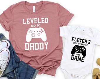 Chemise nivelé, chemise de papa et de fils, chemise de papa et moi, chemise de nouveau papa, chemise de papa, chemise de papa, chemise de jour de pères, cadeau pour papa, chemise de papa