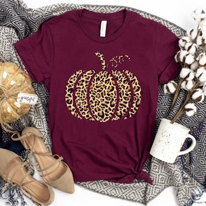 Leopard Pumpkin Shirt, Cheetah Pumpkin Shirt, Leopard Fall Shirt, Leopard Print Shirt, Pumpkin Fall Shirt, Thankful Shirt, Cute Fall Shirt