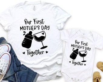 Our First Mothers Day Shirt, Mothers Day Matching Shirt, Mommy and Me Shirt, 1st Mothers Day Shirt, Mommy and Baby Shirt, Matching Mom Baby