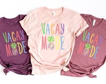 Vacation Shirt, Vacay Mode Shirt, Vacation Shirts for Women, Funny Travel Shirt, Vacay Mode, Womens Travel Shirt, Traveler Gift