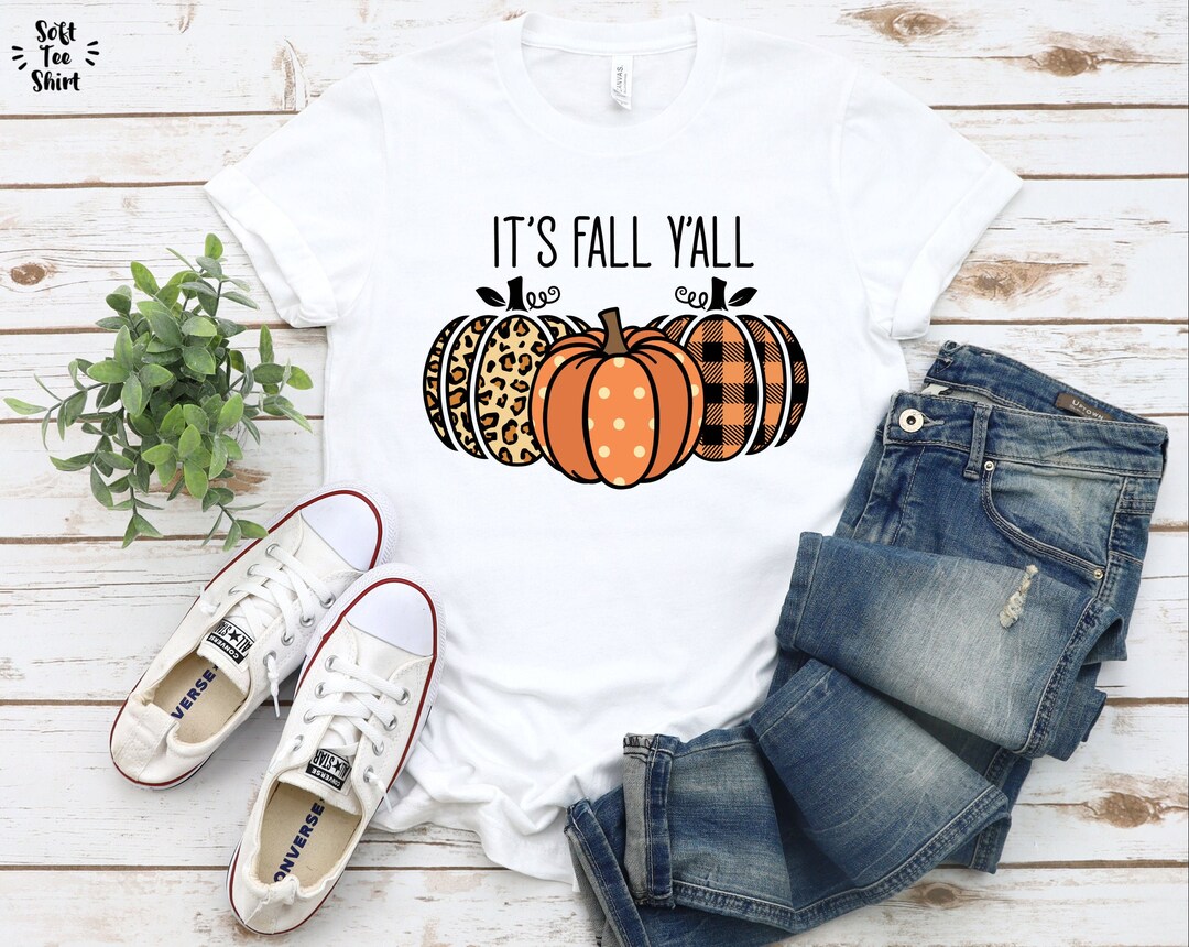 It's Fall Y'all Shirt, Fall Shirt, Pumpkin Shirt, Cute Fall Shirt ...