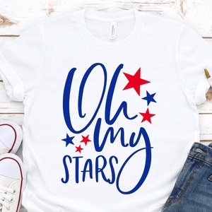 Oh My Stars Shirt. 4th Of July Shirt. Memorial Day Shirt. Fourth Of July Shirt. Funny 4th Of July Shirt. Funny 4th Tee. Patriotic Shirt