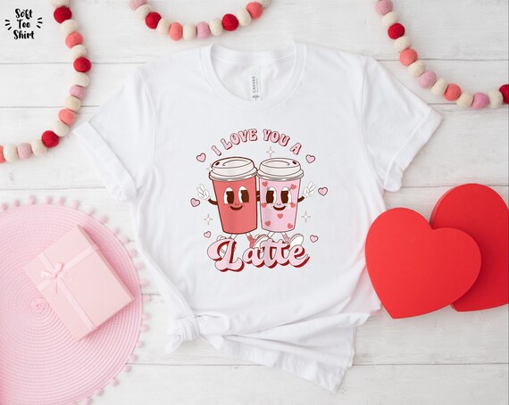 I Love Coffee Heart Latte Mug T-Shirt I Love Coffee Heart Latte Mug T-Shirt