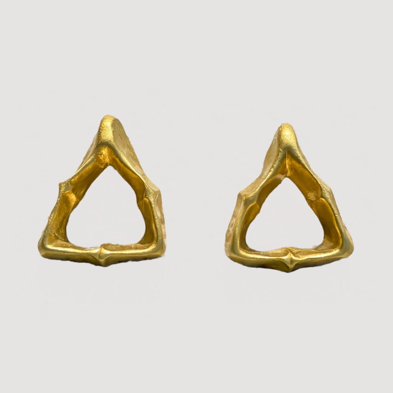 Triangle Earrings, Trinity Symbol Jewelry, Inspired by John 1526