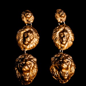 Lion head statement jewelry, Leo Mood image 6