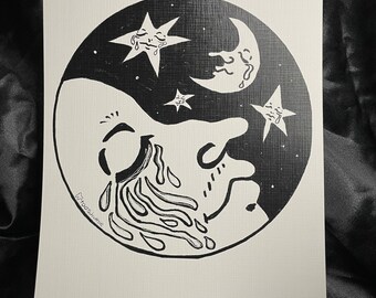 A Cry With the Universe (The Canvas Paper Print)