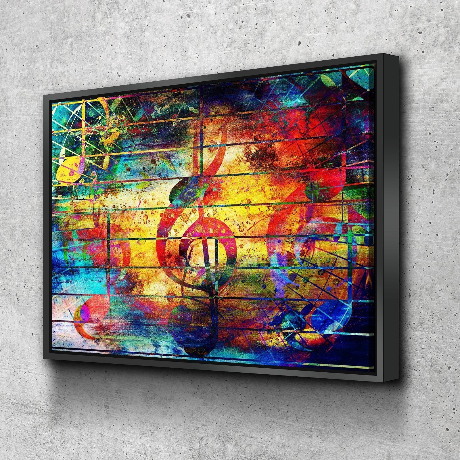 Music Wall Art Music Wall Decor Home Decor Music Note Wall | Etsy