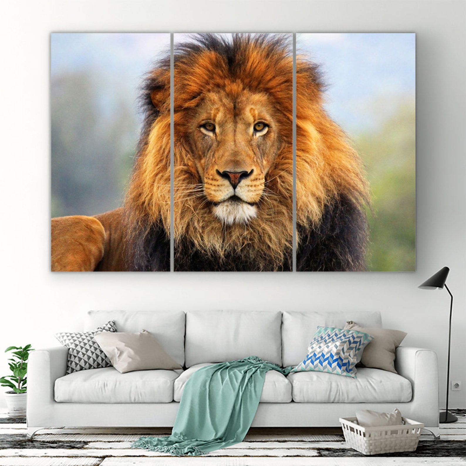 Lion Wall Art Lion Print Lion Art Lion Poster Lion Wall Etsy