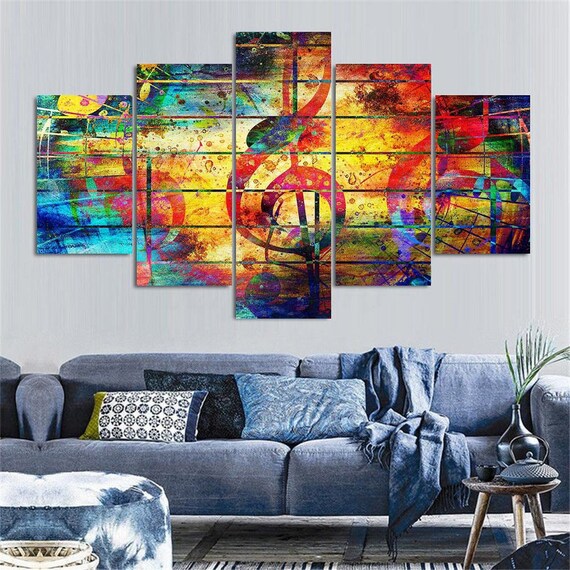 Music Wall Art Music Wall Decor Home Decor Music Note Wall Etsy