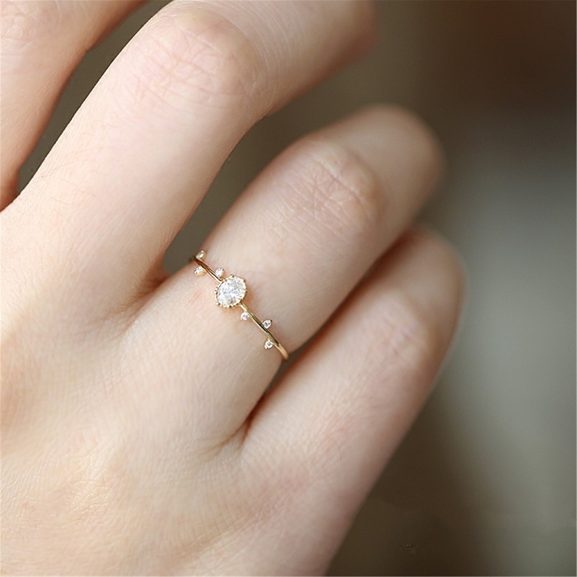 Leaf Ring: Terra-Cotta Stackable Rings Harmony