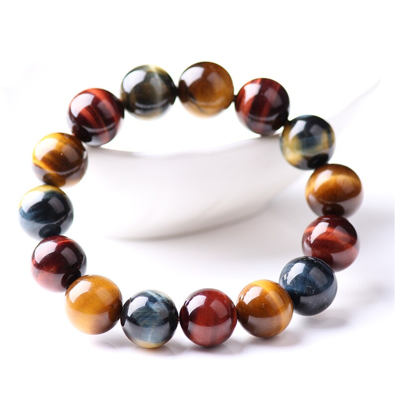 Colorful Tiger Eye Bracelets Tiger Eye Wrap Bracelet Multi Etsy