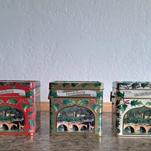 Vintage music box tins germany