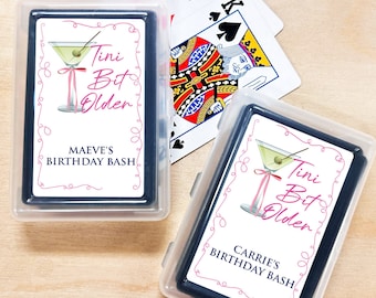 Personalized Birthday Playing Card Favors - Set of 10