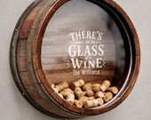 Personalized Reclaimed Wine Barrel Cork Display