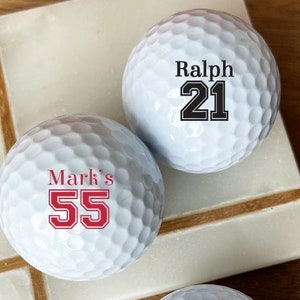 Set of 12, Sports Birthday Personalized Golf Ball Party Favors, Golf Balls, Birthday Golf Ball Gifts, Unique Golf Ball Gifts DM64