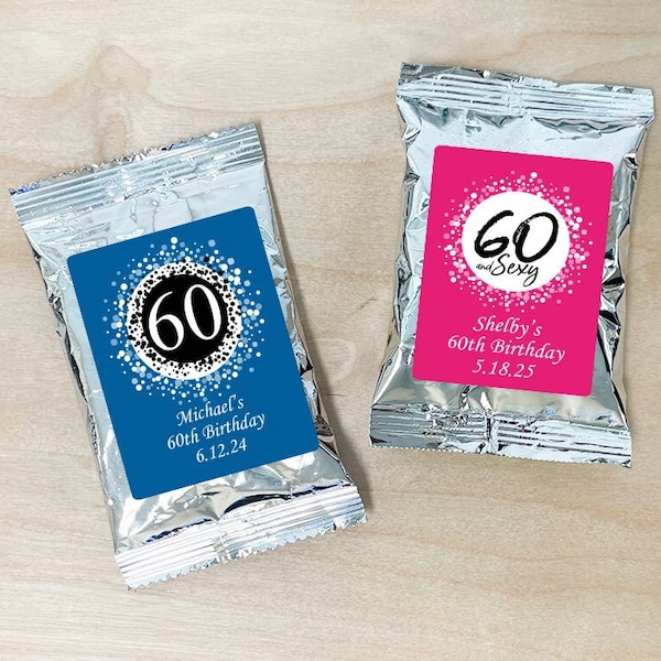 Diy 60th Birthday Party Favors Etsy