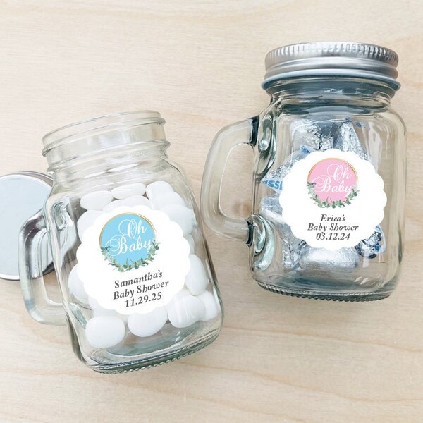 Mason Jar Baby Shower Favor Etsy