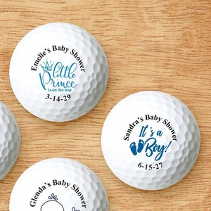 Set of 24 Baby Shower Boy Personalized Golf Balls, Personalized Baby Shower Golf Ball, It's a Boy Baby Shower Golf Party Favors DM8