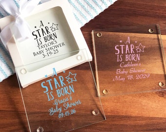 baby shower coasters favors