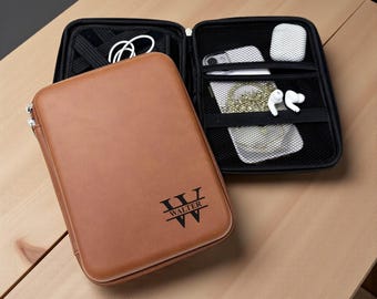 Monogram Personalized Executive Tech Folio Organizer