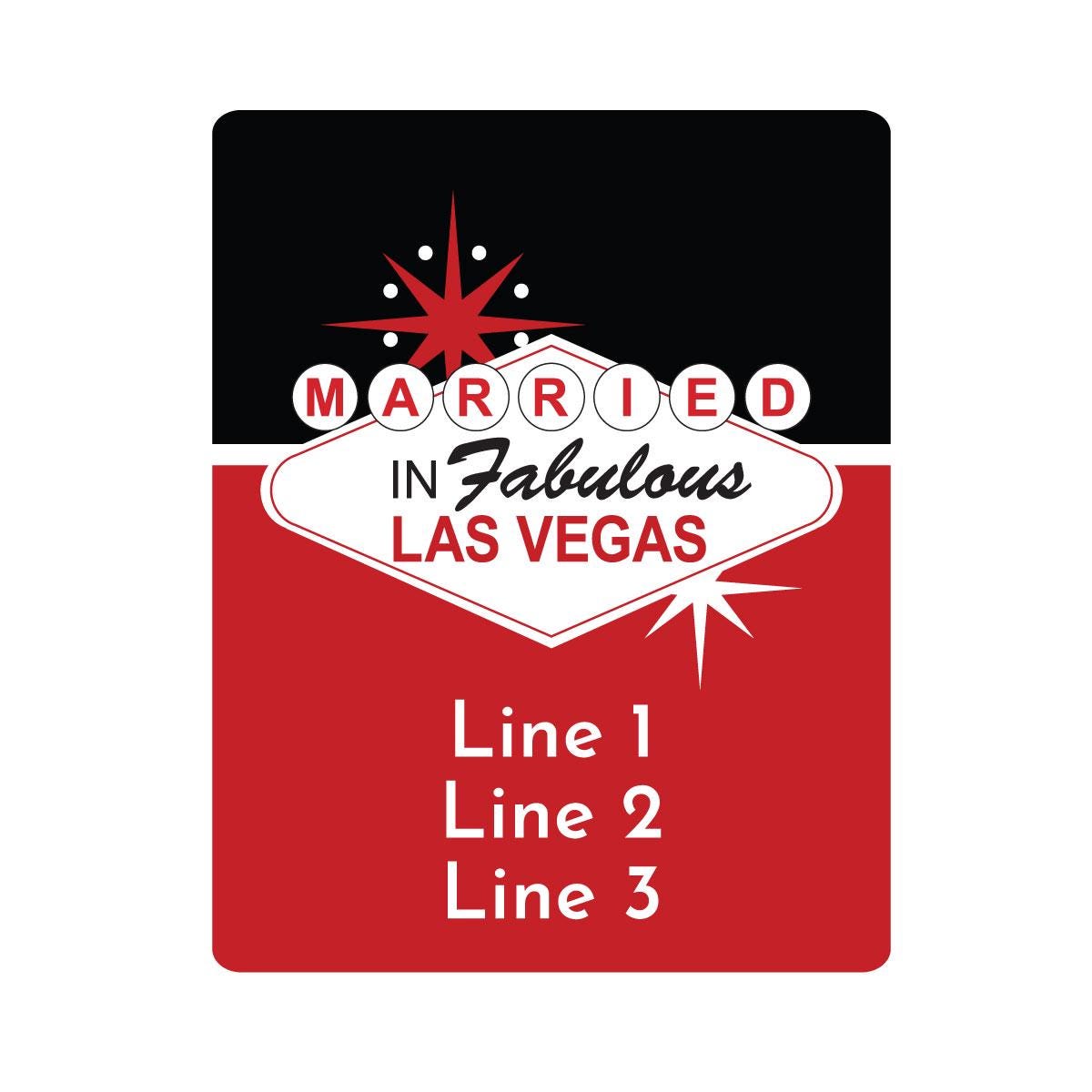 Personalized Married in Las Vegas Wedding Favors, Wedding Party Favors ...