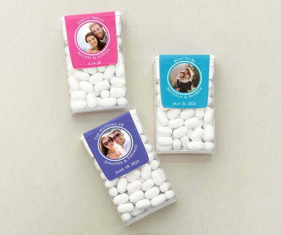 Set of 12 Photo Custom Personalized Tic Tac Candy Favors or Stickers, Photo  Custom Tic Tacs Candy Favors DM116 