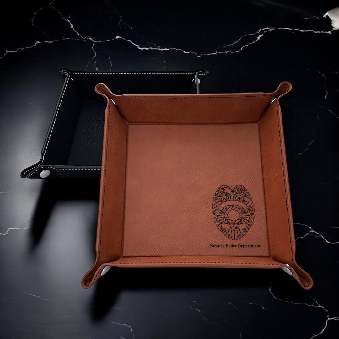 Custom Valet Trays | Personalized Desk Organizers | Leather Gifts main image 0