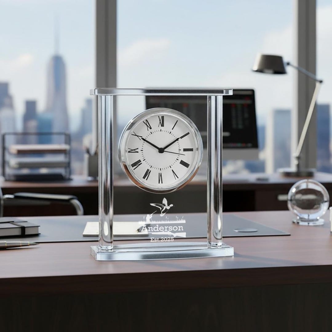 Shutter Clocks Hunting Personalized Glass Square Clock DM883 - Etsy