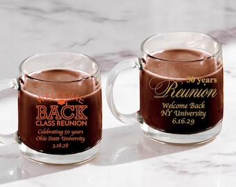 Personalized Class Reunion Coffee Mug Favors - Set of 18