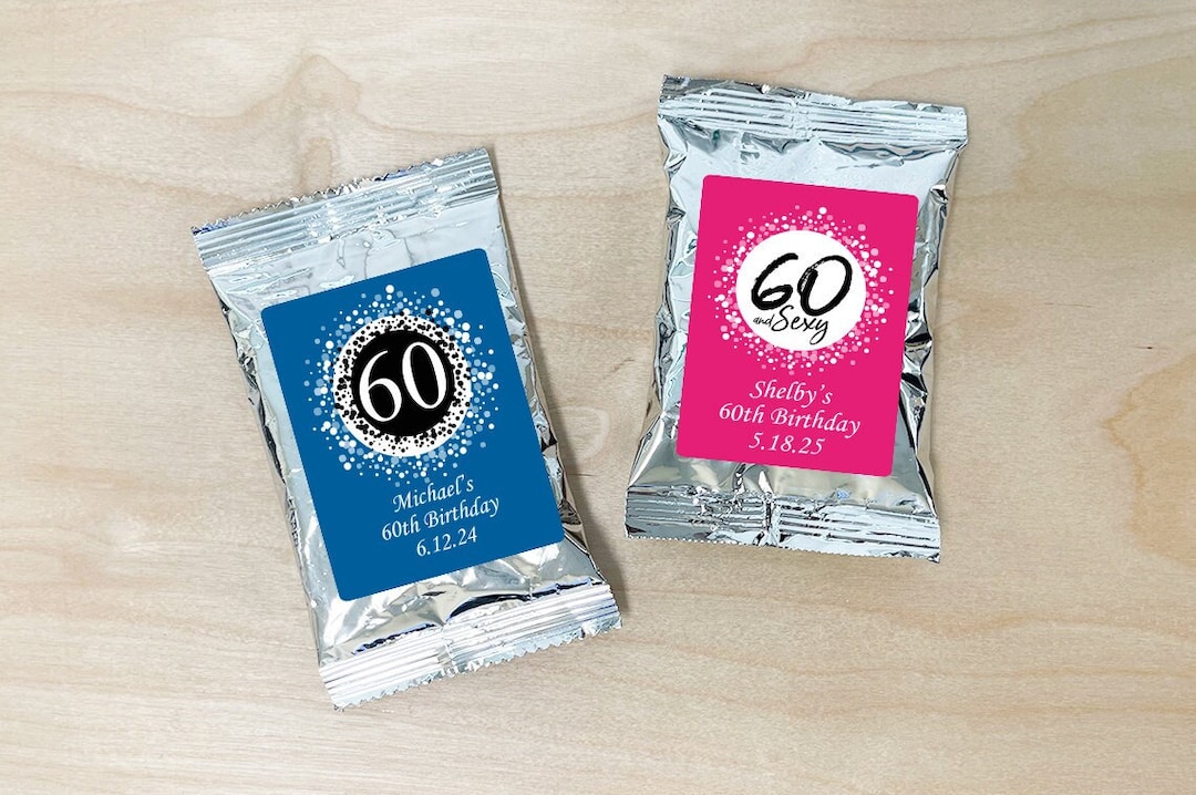 60th Birthday Drink Umbrellas Pack of 12 main image 0