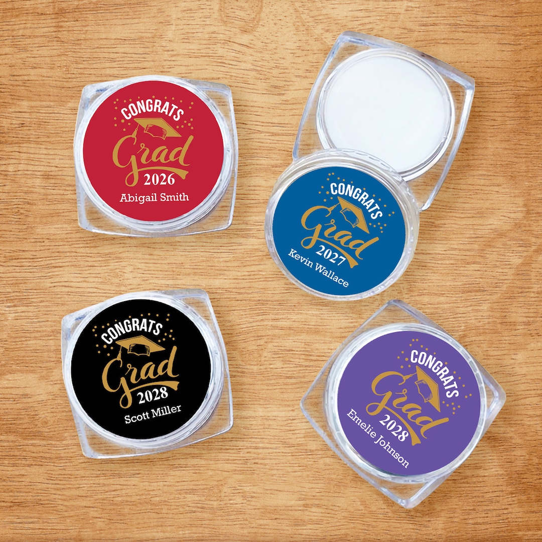 Set of 12 Congrats Grad Party Favors, Graduation Party Favors ...