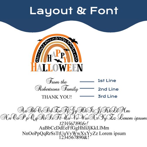 Set of 24 | Happy Halloween Rainbow Personalized Coffee Mugs | DM125 | Baby shops Shower Wedding Halloween Coffee Mugs Party Favors