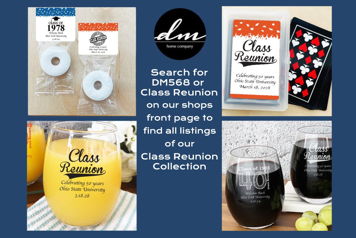 Class Reunion Party Favors: Personalized Chocolate Labels, Set of 100 ...