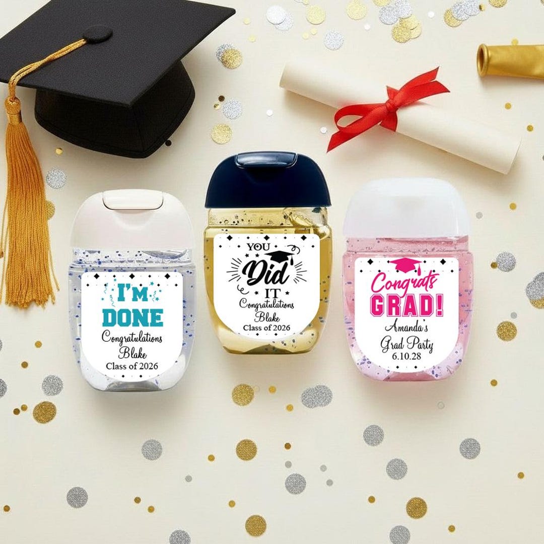 Graduation Germs Graduation Favors Party Favors, College, High School Personalized ...