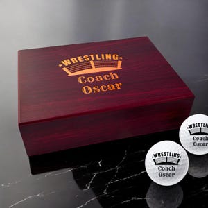 Wrestling Personalized Golf Ball Gift Set, Custom Golf Accessories & Unique Gift, Wrestling Gifts, Gifts for Wrestlers DM169